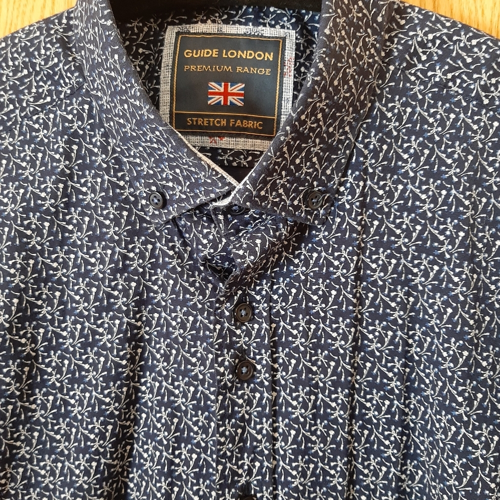 Guide London Premium Range Stretch Button Up Shir… - image 8